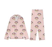 DEXSHUN Ivan Anime Pyjama pour femme - Motif dessin animé mignon - Manches longues - Ensemble de pyjama deux pièces - Tenue de loisirs, Mizi, XL taille courte