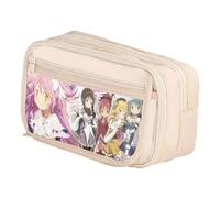 DEXSHUN Kaname Madoka Trousse à crayons Mami Tomoe/Akemi Homura Anime Grande capacité Double couche Trousse cartoon pour filles garçons Cadeau scolaire, Type 24, 21x8x13cm, Trousse à clés