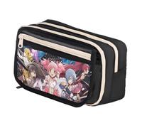 DEXSHUN Kaname Madoka Trousse à crayons Mami Tomoe/Akemi Homura Anime Grande capacité Double couche Trousse cartoon pour filles garçons Cadeau scolaire, Type 01, 21x8x13cm, Trousse à clés