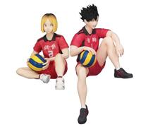 DEXSHUN Kuroo Tetsurou Kozume Kenma Lot de 2 figurines d'anime Kuroo Tetsurou/Kozume Kenma Position assise Figurine d'action PVC Modèle Statue Anime Merchdiese Desktop Décoration Objet de collection