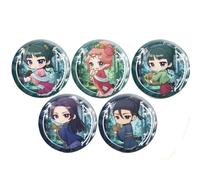 DEXSHUN Maomao Sac à dos Anime Pin Display Sac à main Mignon Figurines de Manga Insigne Maomao Femme Sac à main Sac à bandoulière pour Anime Cosplay et concert, 5 badges, 5x5cm