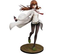 DEXSHUN Steins Gate Figurine Makise Kurisu Anime Figurine Statue Personnage de Dessin animé Modèle PVC Bureau Décoration Collection Cadeaux 21 cm