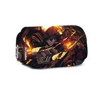 DEXSHUN Sung Jin Woo Trousse à crayons Anime Cha Hae-In Trousse à crayons Dessin animé Papeterie Double couche Impression 3D Grande trousse à crayons pour filles garçons, Type 04, 22x9x12cm, Trousse