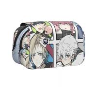 DEXSHUN Trousse anime Seishiro Nagi/REO Mikage/Itoshi SAE/Rin Itoshi - Double couche - Impression 3D - Grande boîte à crayons - Boîte à crayons pour étudiants, Type 02, 21×7.5×10cm, Trousse à clés