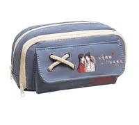 DEXSHUN Trousse anime Xie Lian/Hua Cheng Trousse à crayons double couche Impression 3D Grande boîte à crayons Boîte de papeterie pour étudiants, Type 02, 21x11cm, Trousse anime