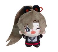 DEXSHUN Wei Wu Xian Plush Figurine Anime Pendentif Porte-clés | 10 cm, Lan Wang Ji, Wei Ying, figurines en peluche, rondes, porte-clés de dessin animé, coton PP, décoration de canapé