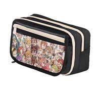 DEXSHUN Yugi Amane - Trousse à crayons - Grande capacité - Double couche - Dessin animé - Pour filles et garçons - Cadeau scolaire, Type 06, 21x8x13cm, Trousse à clés