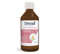 Dexsil Complément Alimentaire Buvable au Collagène d'Origine Marine - A Base d’Acide Hyaluronique et de Zinc - pour une Peau Radieuse, Saine et Élastique - Flacon avec un Bouchon Doseur 500 ml´