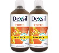 DexSil Complément alimentaire Articulations Forte - Silicium organique, MSM, Glucosamine - Lot 2x1L
