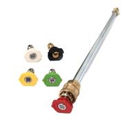 d'extension de nettoyeur haute pression, baguettes de pulvérisation en métal, lances de lavage réglables et robustes avec 5 pour douche, lavage d'animaux domestiques, voiture