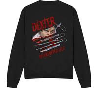 Dexter - "Blood Never Lies" Sweat-shirt pour homme/femme unie TV13181 (XXL) (Noir)