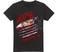 Dexter - "Blood Never Lies" T-shirt pour homme TV7103 (XXL) (Noir)
