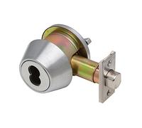 Dexter Commercial Hardware DB2000-SCT-626-SFIC Pêne dormant monocylindre x tour, grade 2, chrome satiné