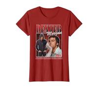 Dexter Dexter Morgan Bootleg Vibe T-Shirt, Femme, Canneberge, 3XL
