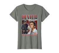 Dexter Dexter Morgan Bootleg Vibe T-Shirt, Femme, Vert Kaki chiné, 3XL