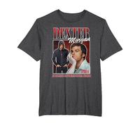 Dexter Dexter Morgan Bootleg Vibe T-Shirt, Homme Grandes Tailles, Chiné Foncé, 5X Tall