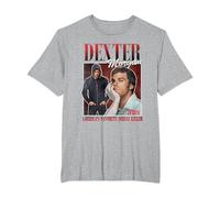 Dexter Dexter Morgan Bootleg Vibe T-Shirt, Homme Grandes Tailles, Gris Chiné, 3X Tall