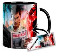 Dexter Michael C Hall A Tasse Ceramique Intérieure et Poignée Noire Mug