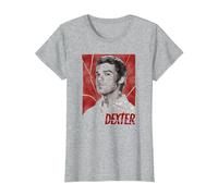 Dexter Poster T-Shirt, Femme, Gris Chiné, 3XL