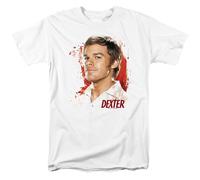 Dexter - Tache De Sang - T-Shirt À Manches Courtes Unisexe Pour Adultes - Blanc