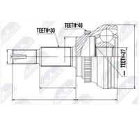 FEBEST 0110-GSU45A48 Jeu de joints, arbre de transmission
