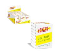 Dextro Energy Cube - Glucose de raisin rapidement disponible avec ajout de vitamine C - Convient pour la vie quotidienne, le sport et l'école - Pour renforcer le système immunitaire - Citron - 18 x 8