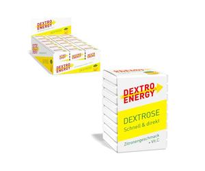 Dextro Energy Cube - Glucose de raisin rapidement disponible avec ajout de vitamine C - Convient pour la vie quotidienne, le sport et l'école - Pour renforcer le système immunitaire - Citron - 18 x 8