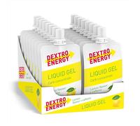 Dextro Energy Gel liquide - Barre énergétique végétalienne savoureuse Alternative pour les athlètes d'endurance - Lemon + caféine - 18 x 60 ml (paquet de 18 pièces)
