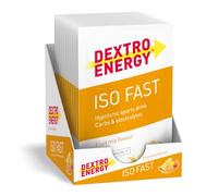 Dextro Energy IsoFast Lot de 12 sachets de mélange de fruits 12 x 44,5 g - Boisson sportive à électrolytes hypotoniques avec glucides pour une absorption optimale de l'humidité