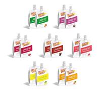 Dextro Energy Liquid Gel Mix Pack - 14x60ml (lot de 14) - Fournisseur d'énergie avec ajout de sodium, de caféine ou de vitamines
