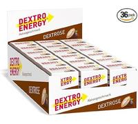 Dextro Energy Lot de 36 boîtes de 36 x 8 sachets de glucose disponibles rapidement - Convient pour la vie quotidienne et le sport - Cacao