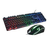 Dexxer Clavier gaming rétro-éclairé + souris TF230