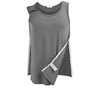 Deyeek Chemises de récupération après Une Chirurgie de l'épaule pour Hommes, débardeurs après Coiffe des rotateurs, Port de Chimio, vêtements adaptatifs indispensables