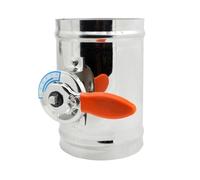 DEYIN Amortisseur d'air manuel, amortisseur de Ventilation, conduit d'air, diamètre de ventilation 80 100 125 150 200 250 300 350 400 Mm (diamètre 80mm)(OD200mm)