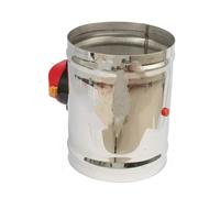 DEYIN Amortisseur motorisé de conduit d'air électrique de solénoïde de 51-400mm 201SS for le clapet anti-retour de tuyau de Ventilation 220v 12v 24v(300mm,DC24V)