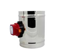 DEYIN Amortisseur motorisé électrique 220v, 1 pièce, conduit d'air, Valve d'amortisseur d'air, diamètre du Tube de Ventilation, cvc 80-400 Mm(DC24V,OD200mm)