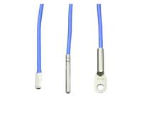 DEYIN Capteur de température étanche, capteur numérique de température, sonde de température de l'eau, emballage en acier inoxydable, fil de Silicone(Straight type,0.5M)