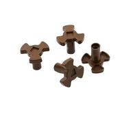 DEYIN Coupleur de plateau tournant for four à micro-ondes, 4 pièces, Guide de rouleau de plateau tournant, Support de coupleur, arbre de plateau 17/23mm(L)