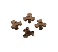 DEYIN Coupleur de plateau tournant for four à micro-ondes, 4 pièces, Guide de rouleau de plateau tournant, Support de coupleur, arbre de plateau 17/23mm(S)