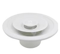 DEYIN Couvercle de Ventilation rond en alliage d'aluminium, 100-250mm, diffuseur, grille d'aération réglable(150mm)