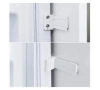 DEYIN Guide coulissant de porte, Kit intégré for placard intégré, Kit de montage sur Rail coulissant de porte de réfrigérateur, 1 ensemble