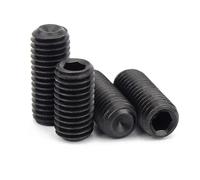 DEYIN Noir 12.9 acier hexagone douille hexagonale Allen tasse Point Grub sans tête boulon ensemble vis M1.6 M2M2.5M3M3.5M4 M5 M6 M8 M10 M12 M16 DIN916(6mm,10pcs M10)