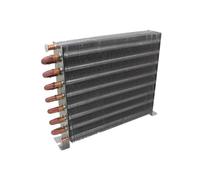DEYIN Radiateur de refroidissement à eau en aluminium, radiateur à ailettes d'évier, radiateur de congélateur, système de réfrigération à condensateur 360-390W en aluminium(250X45X210mm)
