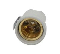 DEYIN Support de lampe en céramique E27, douille en céramique, support d'ampoule, support de Base de lampe, support de lampe à vis 2 pièces