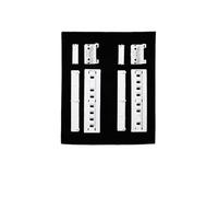 DEYIN Support de montage en plastique for porte de réfrigérateur intégré, Kit coulissant de fixation for congélateur, Rail d'étagère de porte for réfrigérateur(2PCS)