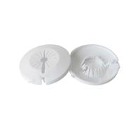 DEYIN Têtes de gicleurs d'incendie en plastique, couvercle décoratif, 32x60mm, têtes de gicleurs et accessoires blancs, 10 pièces