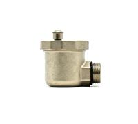 DEYIN Valve de ventilation automatique, radiateur, Valve d'échappement à Angle droit, en cuivre, système de chauffage, Valve d'échappement en laiton, 1/2(A)
