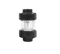 DEYIN Vannes de contrôle à double Interface UPVC, for levage d'aquarium de poisson, Anti-reflux, Anti-siphon, raccords de tuyauterie d'eau 20mm 25 32mm(20mm)