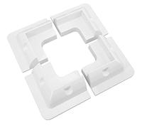 DEYMU Un Ensemble de 4 Supports de Montage de Coin Supérieur de Panneaux Solaires anti - UV non Percés pour RV, Bateau, Caravane, Véhicule à Moteur, Bateau, Toit, Camping - car