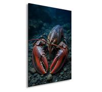 deyoli Impression sur toile avec gros plan d'un homard sur pierres 90 x 60 cm